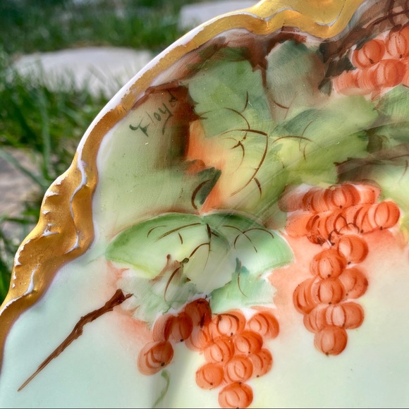 Peerless Bavaria 🍇 Antique Hand Painted 8½” Plate - Picture 3 of 9